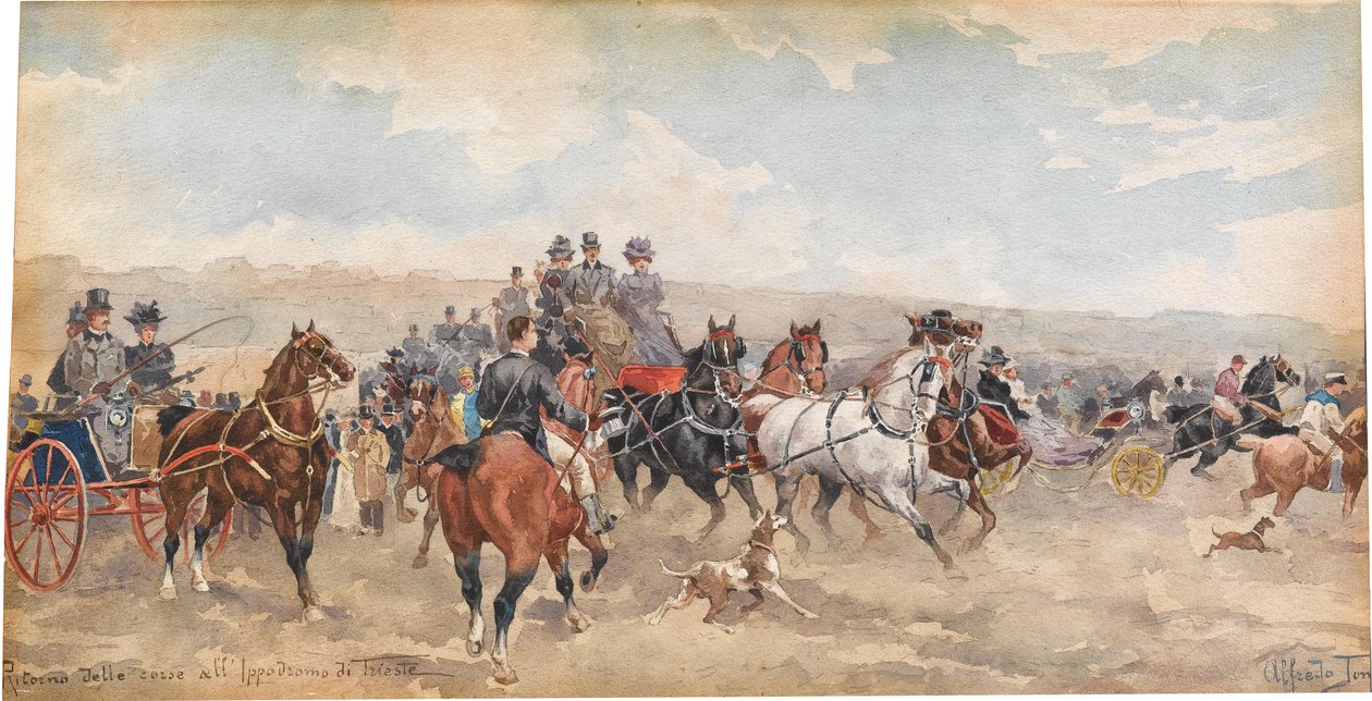 Terugkeer van de renbaan in Triëst door Alfredo Tominz