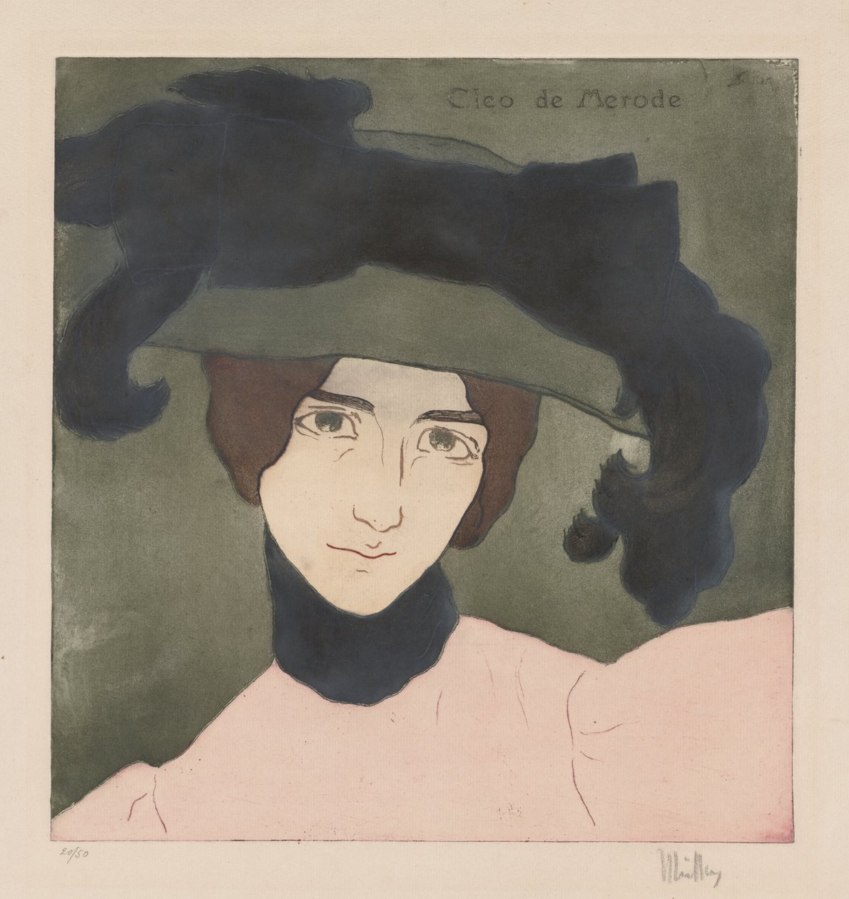 Cléo de Mérode door Alfredo Müller