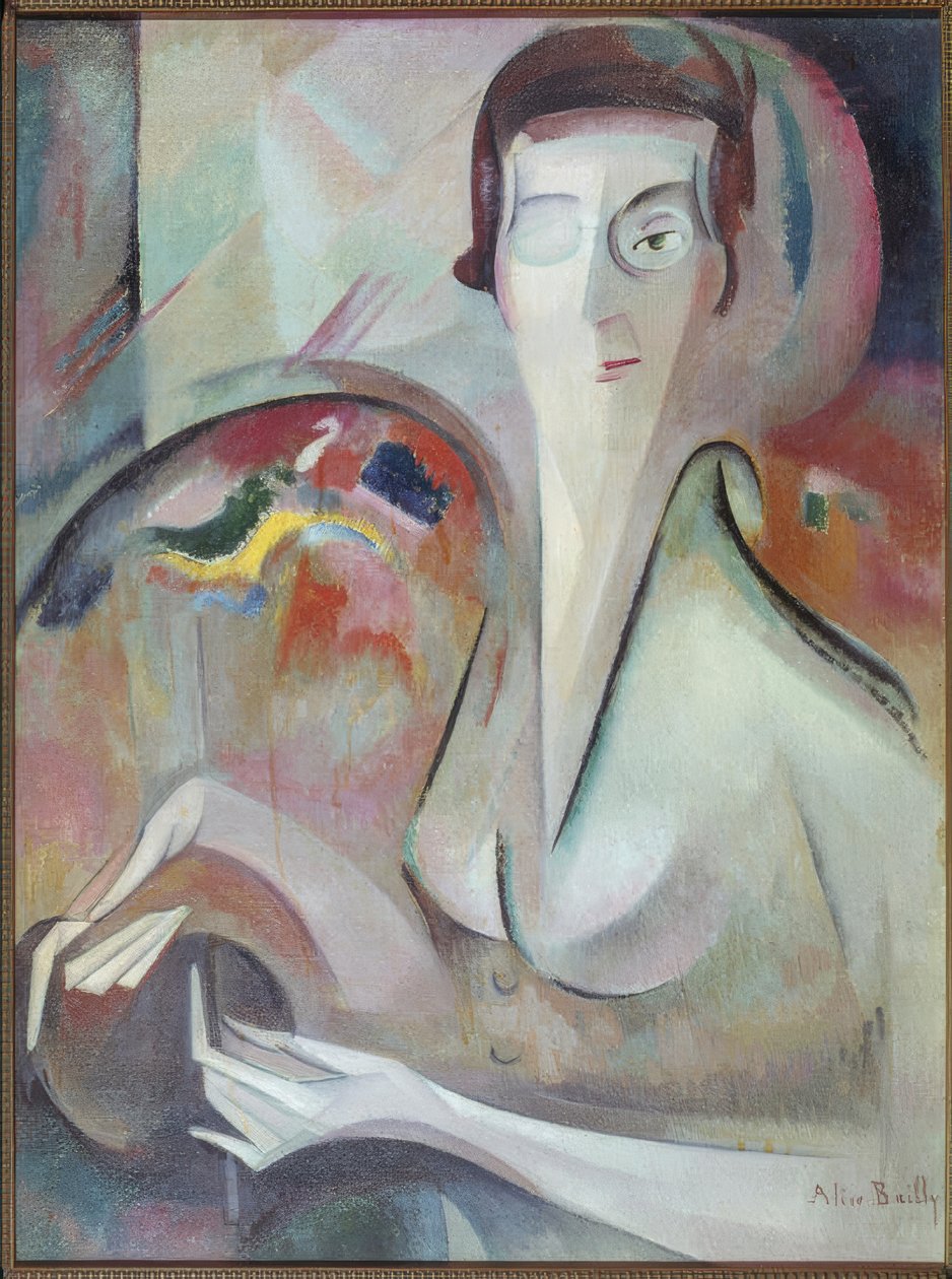 Zelfportret Alice Bailly door Alice Bailly
