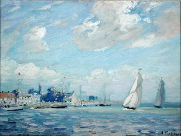 Een winderige dag door Alice Maud Fanner