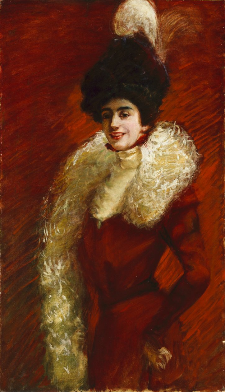 Alice Warder Garrett, ca. 1909-1910 door Alice Pike Barney
