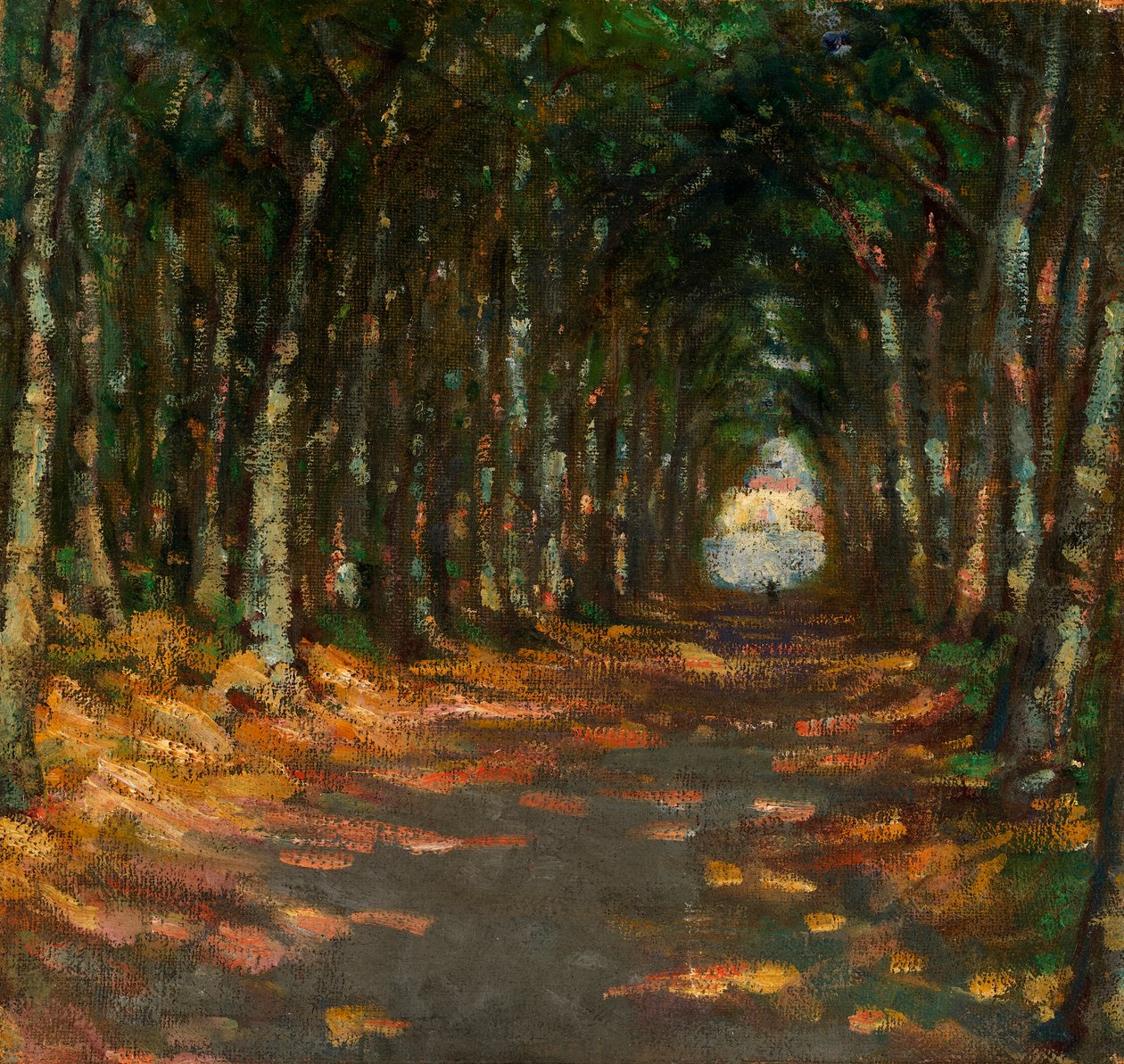 Allee in het park, ca. 1906 door Alice Pike Barney