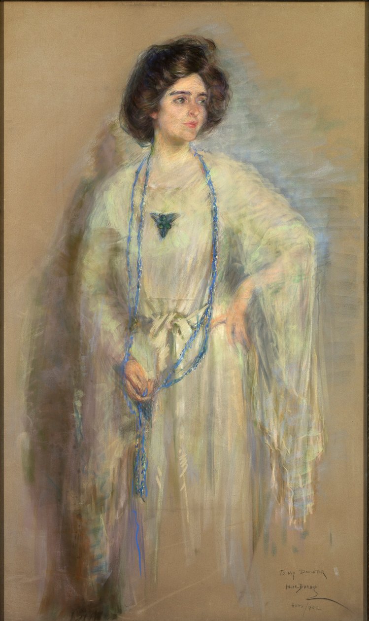 Laura in Wit door Alice Pike Barney