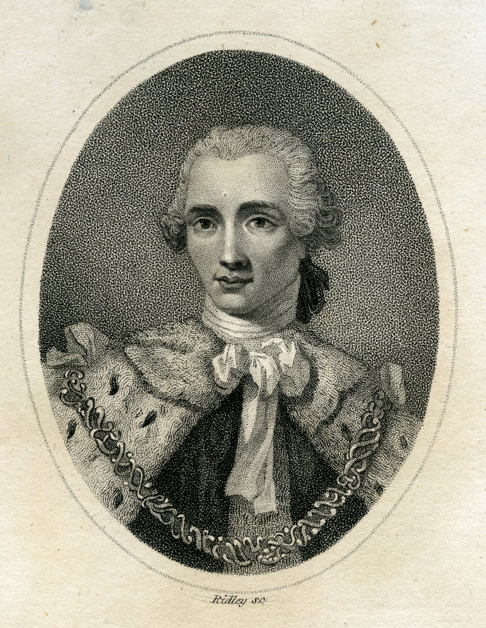 John Stuart, 3e Graaf van Bute, gegraveerd door William Ridley (1764-1838) door Allan Ramsay