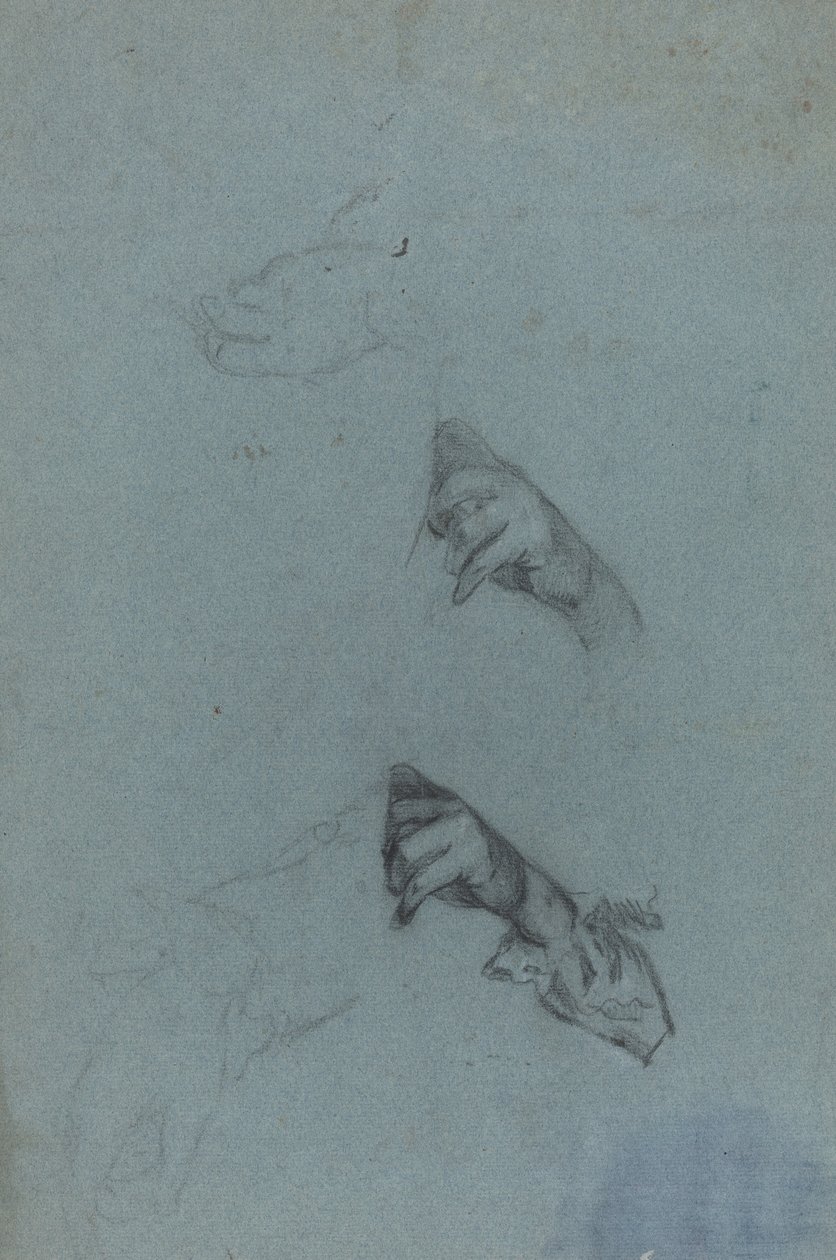Handstudies [verso] door Allan Ramsay