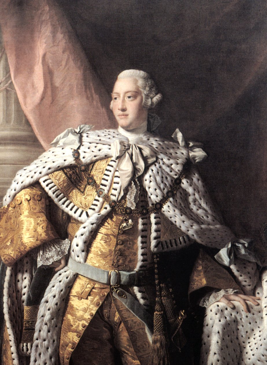 Koning George III, ca. 1767 door Allan Ramsay
