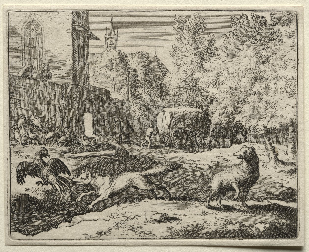 Reinaert de Vos: Reinaert Jaagt op Hennen door Allart van Everdingen
