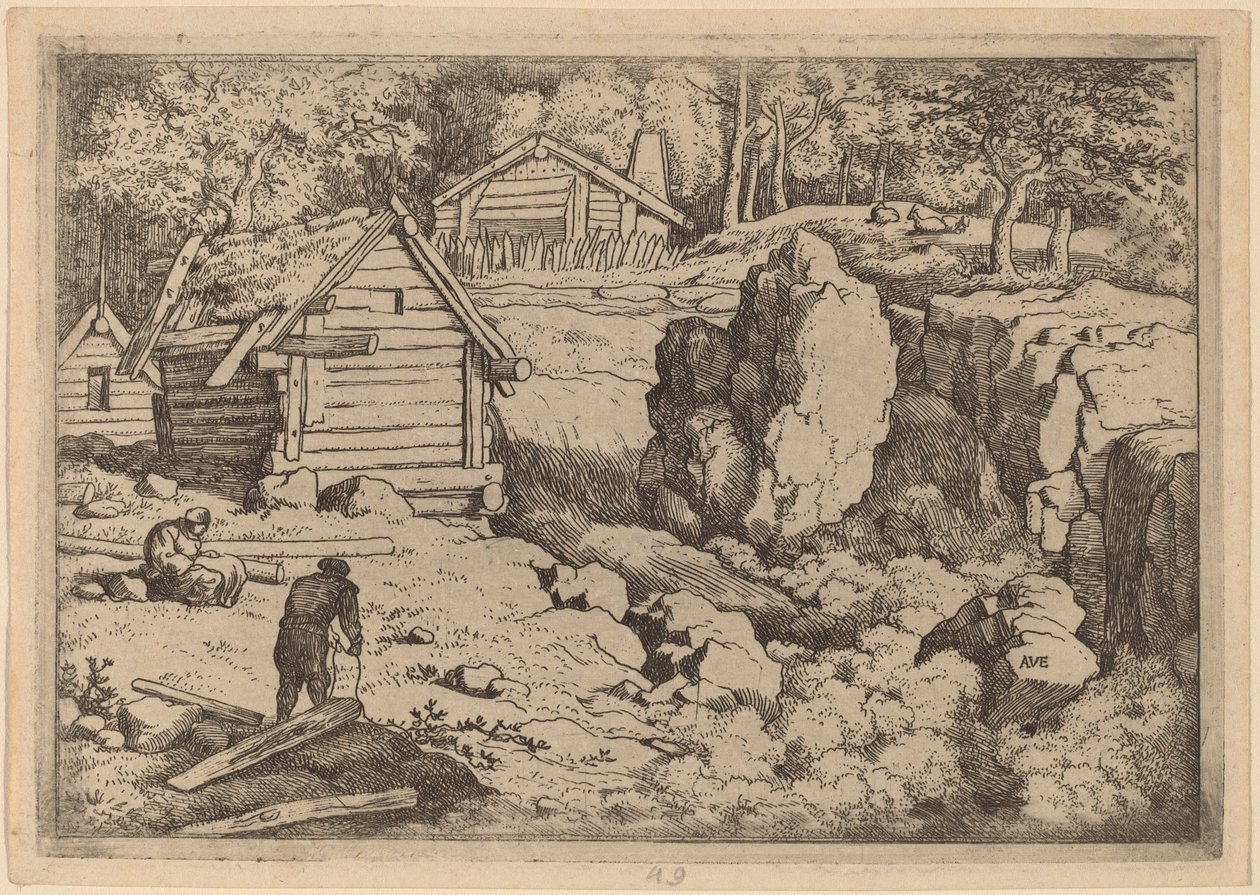 De timmerman door Allart van Everdingen