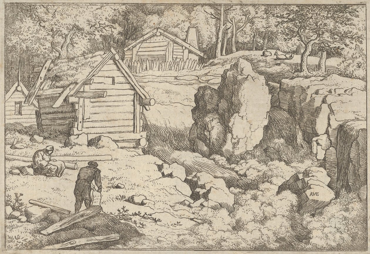 De timmerman, 17e eeuw door Allart van Everdingen