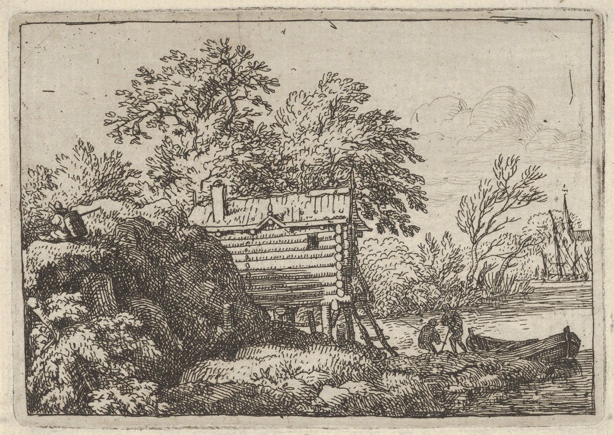 De Hut van de Visser door Allart van Everdingen