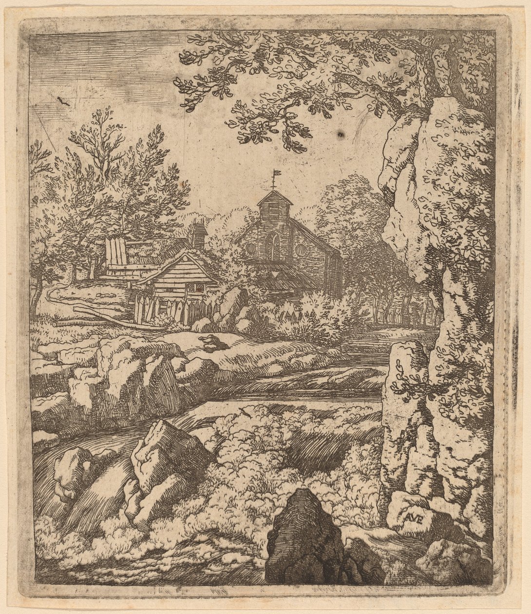 Waterval door Allart van Everdingen