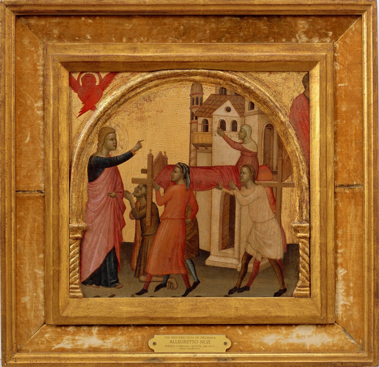 De opstanding van Drusiana, ca. 1370 door Allegretto Nuzi