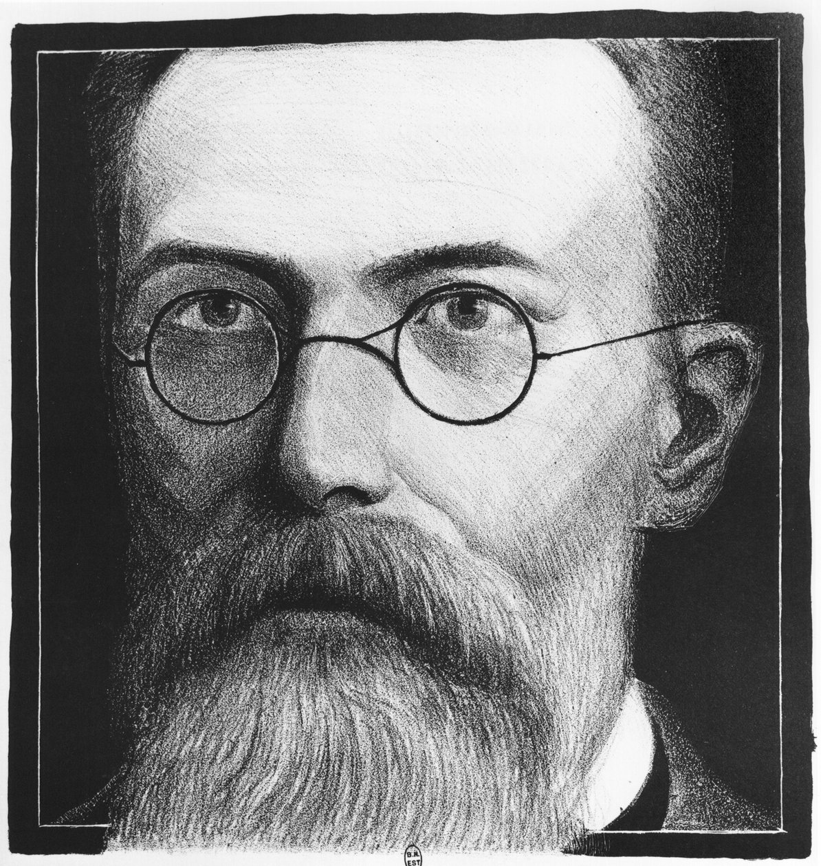 Portret van Nikolai Andreievich Rimsky-Korsakov (1844-1908) door Allen