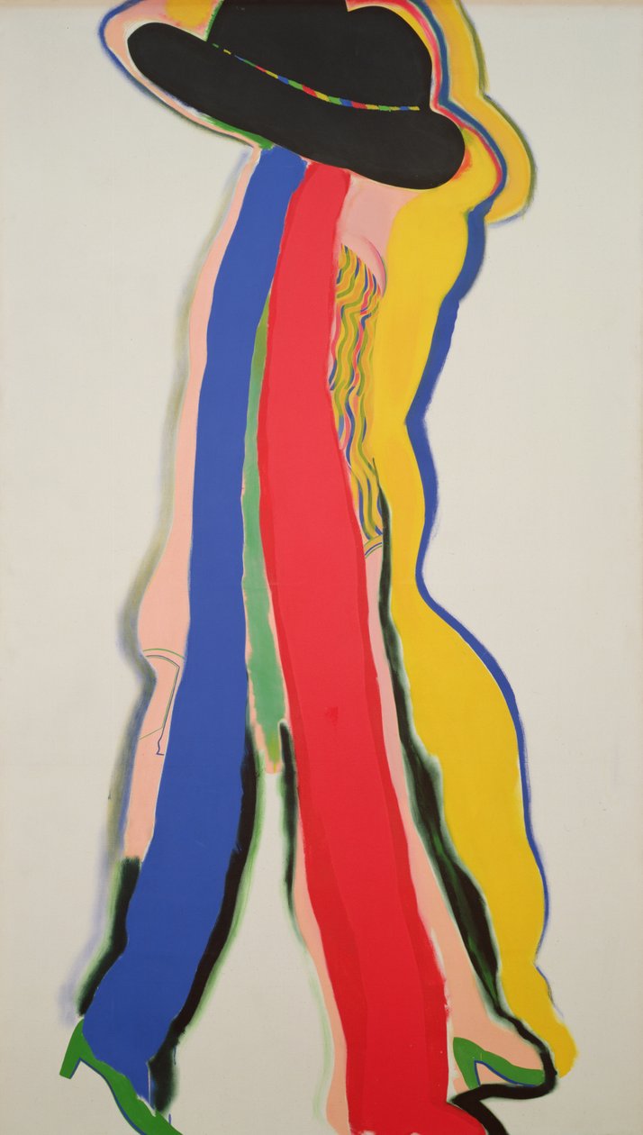 Zwarte hoed, c.1964 (olieverf op doek) door Allen Jones