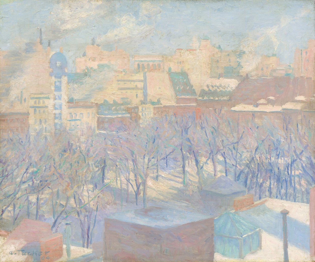 Madison Square, sneeuw door Allen Tucker