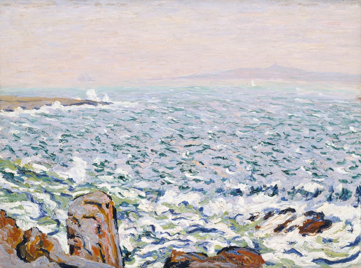 Surf breken, Cranberry eiland door Allen Tucker