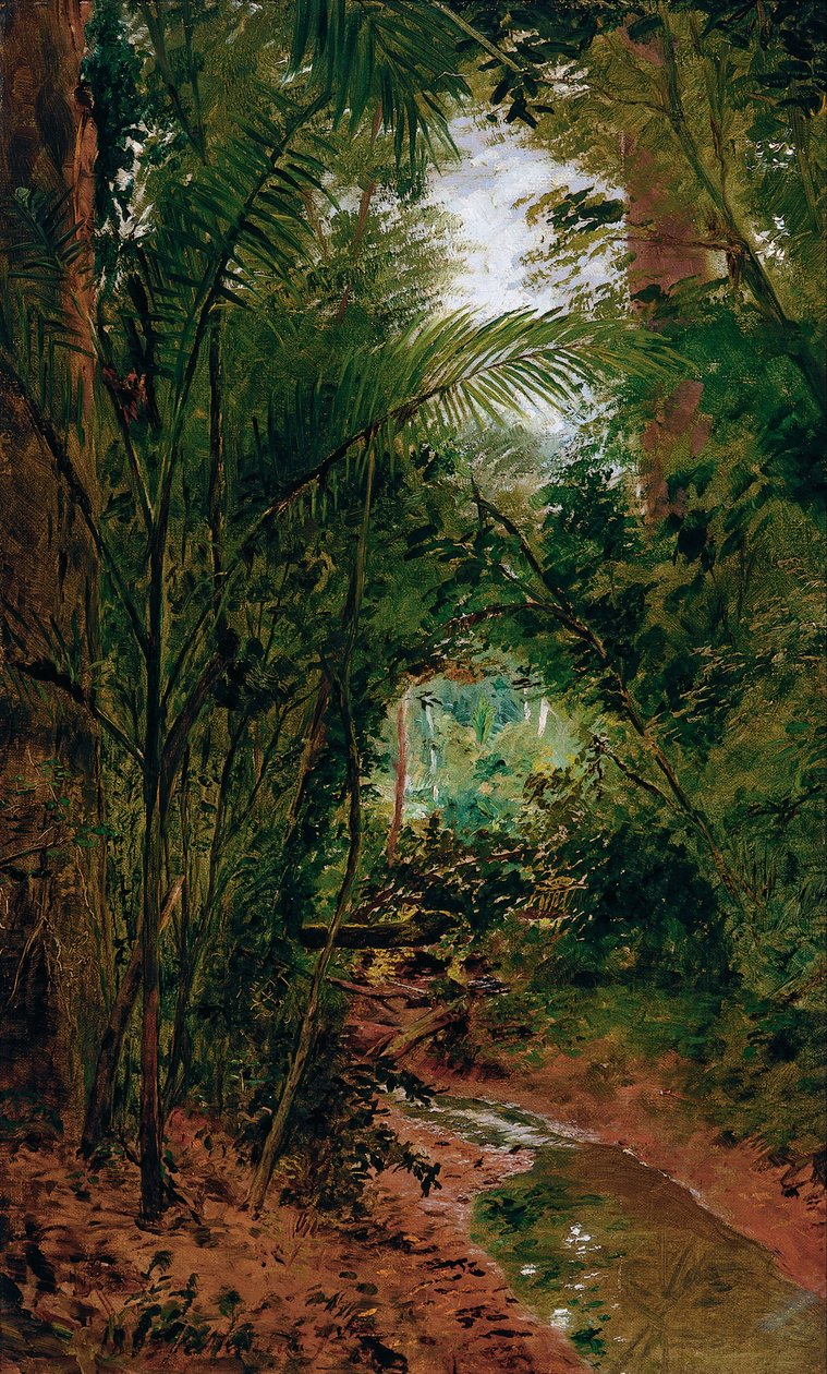 Landschap bij de Rio das Pedras door Almeida Júnior