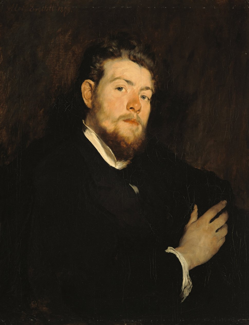 De schilder Carl von Marr door Alois Erdtelt