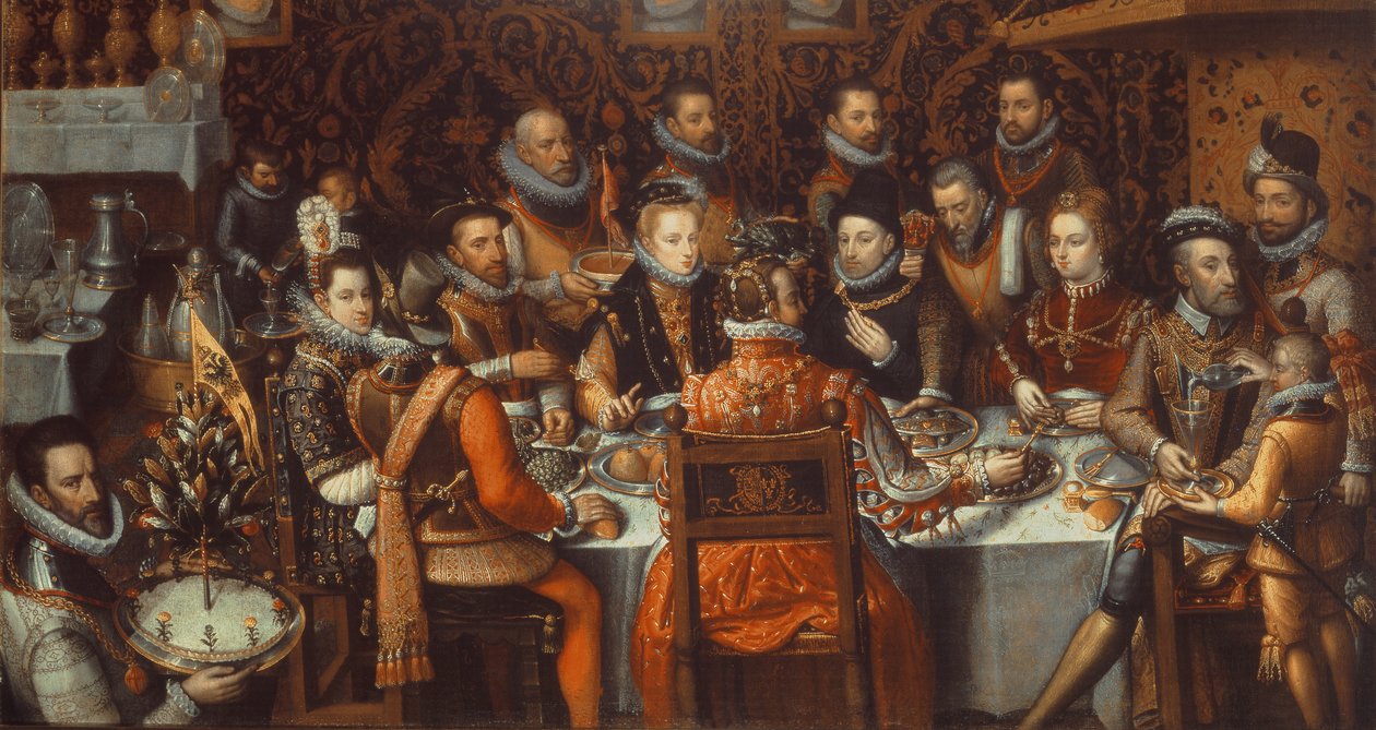 Het Banket van de Monarchen, c.1579 door Alonso Sánchez Coello