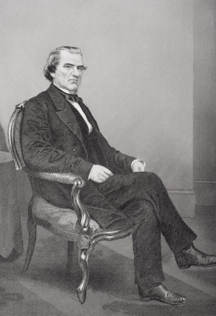 Andrew Johnson (1808-75) door Alonzo Chappel