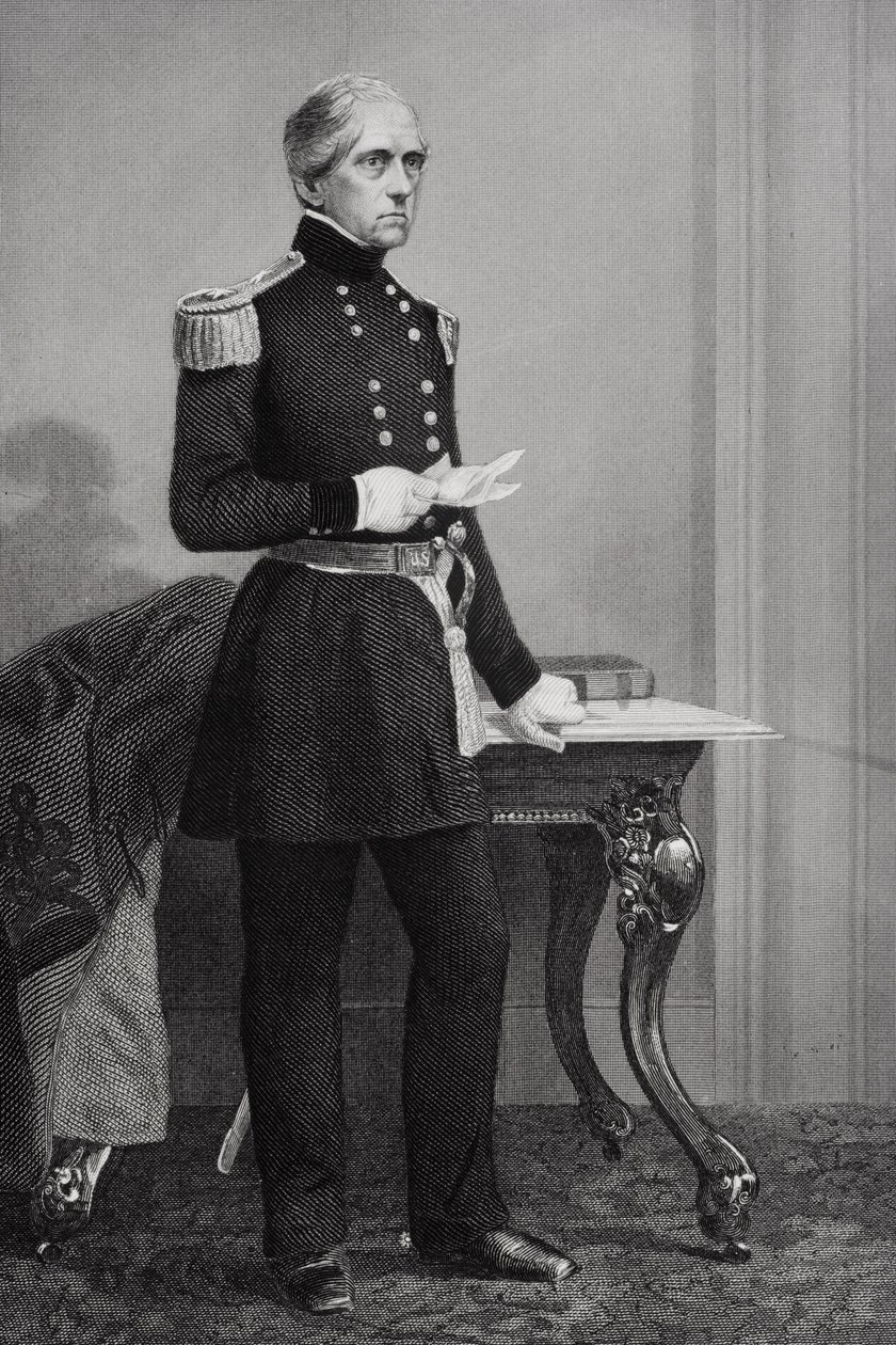 Portret van John Ellis Wool (1784-1869) door Alonzo Chappel