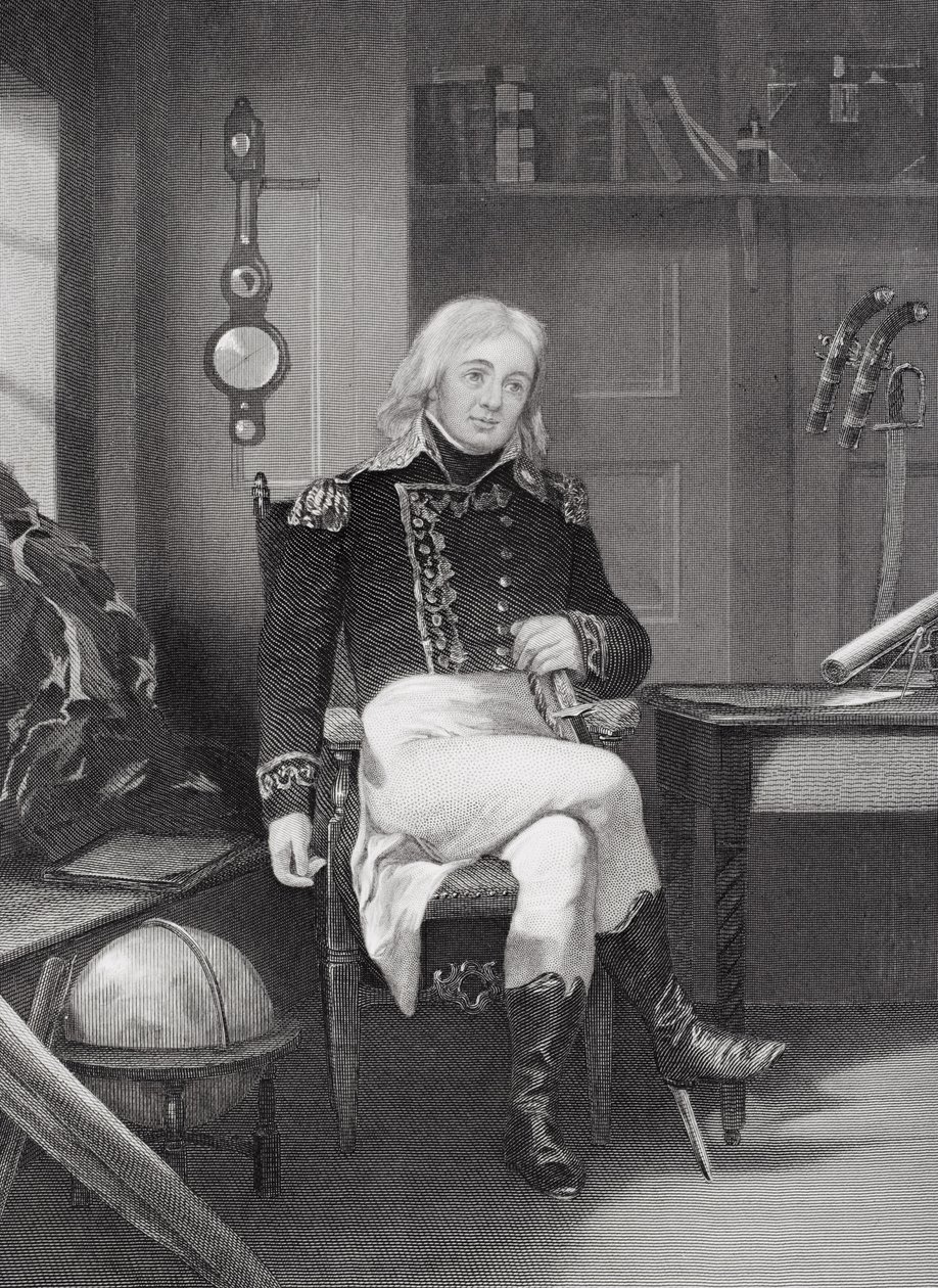Portret van Joshua Barney (1759-1818) door Alonzo Chappel
