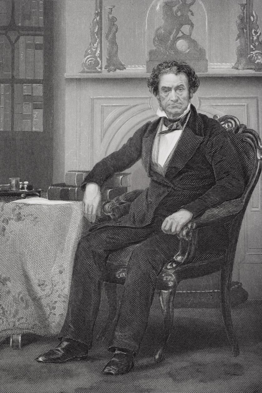 Portret van Rufus Choate (1799-1859) door Alonzo Chappel