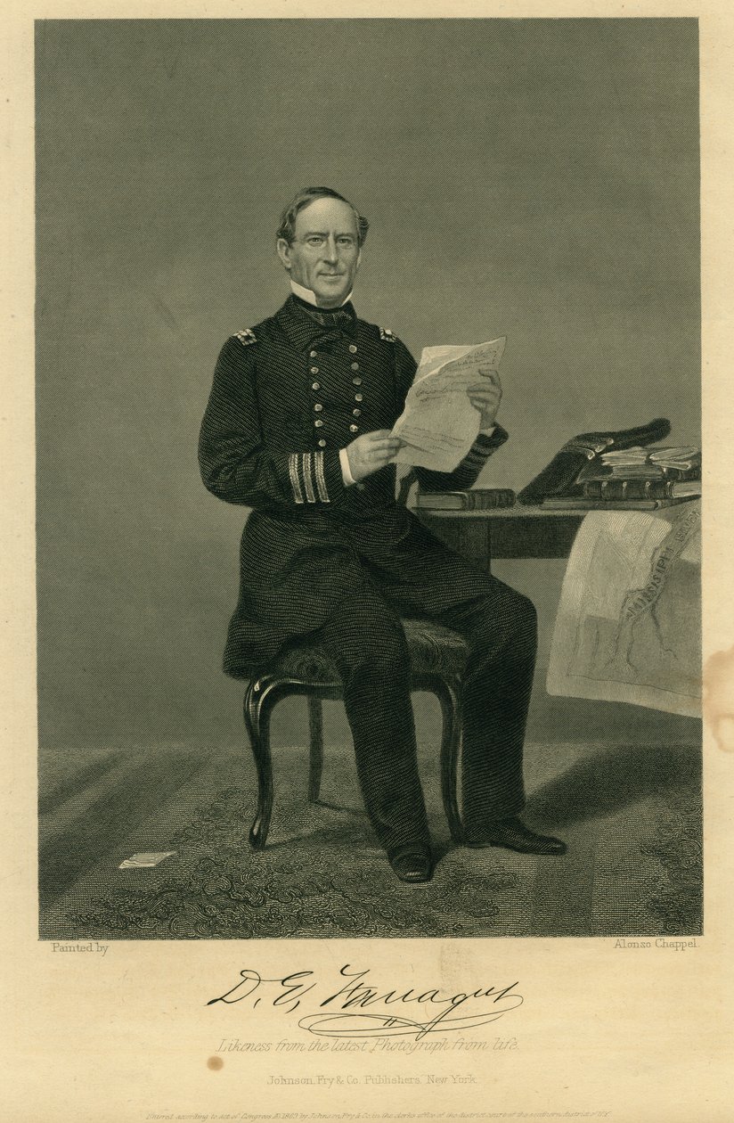 "Adm. David Farragut" (Unie) door Alonzo Chappel