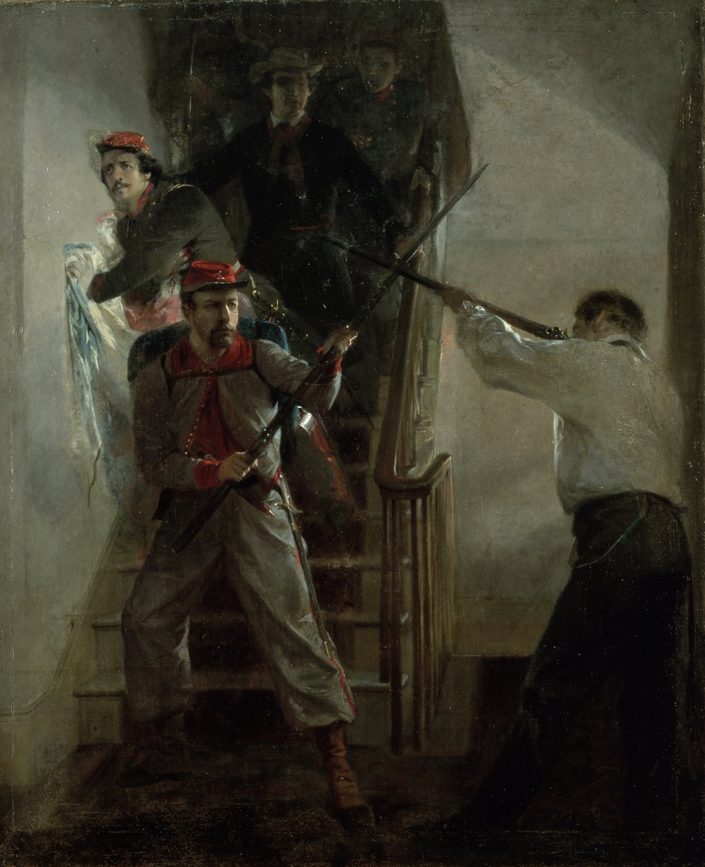 De Dood van E. E. Ellsworth door Alonzo Chappel