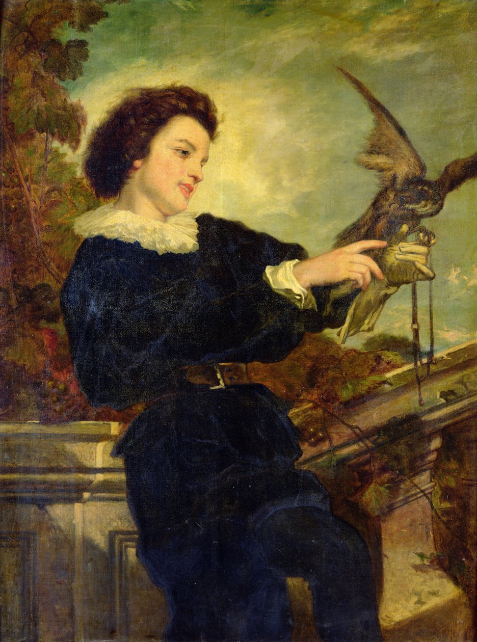 De valkenier door Alphonse Carrière