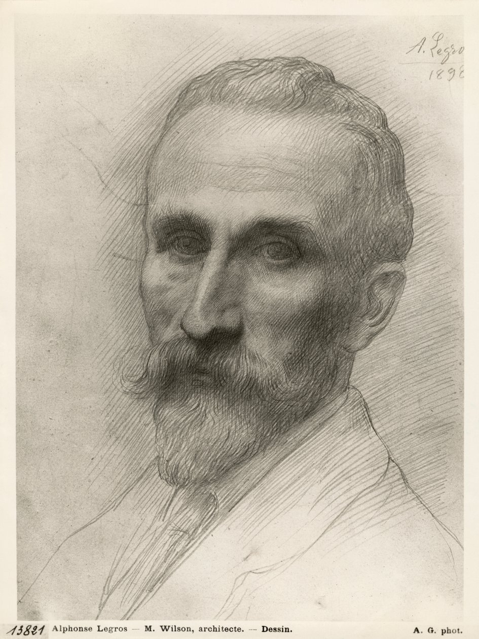 Mr Wilson, architect, 1898 door Alphonse Legros