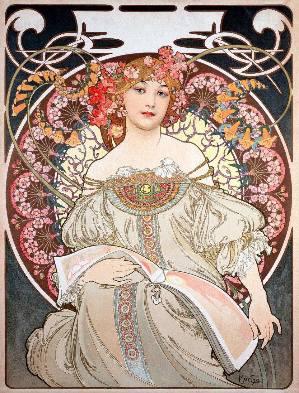 Poster door Alphonse Mucha door Alphonse Mucha