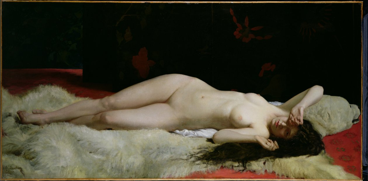 Het ontwaken door Alphonse Eugene Felix Lecadre