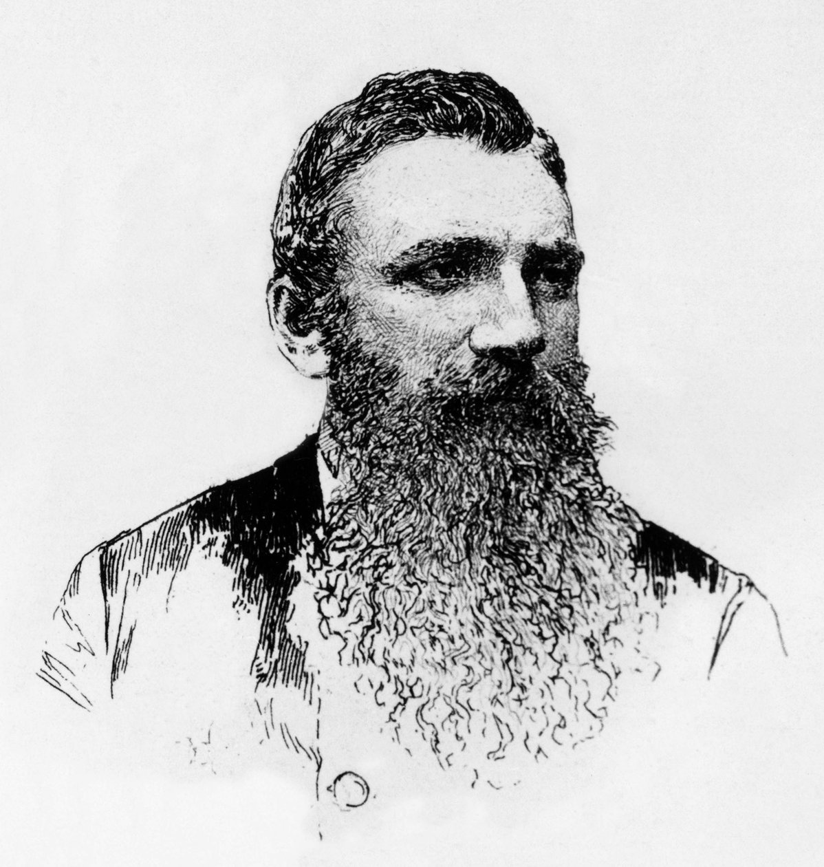 Auguste Rodin (1840-1917) Franse beeldhouwer door Alphonse Lalauze