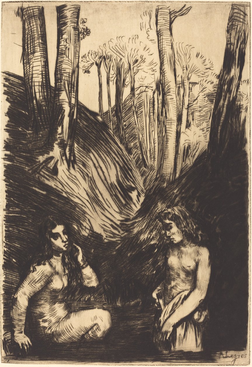 Badhers door Alphonse Legros