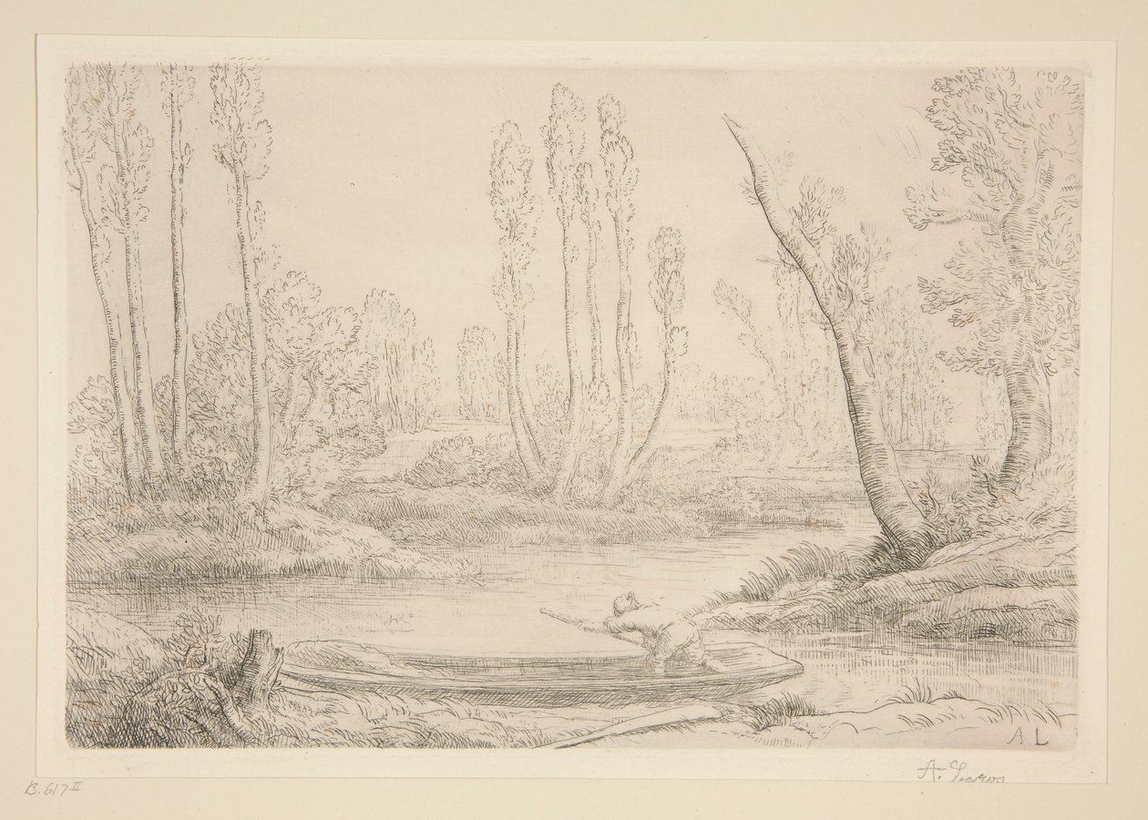 Bords de la Somme Pres d door Alphonse Legros