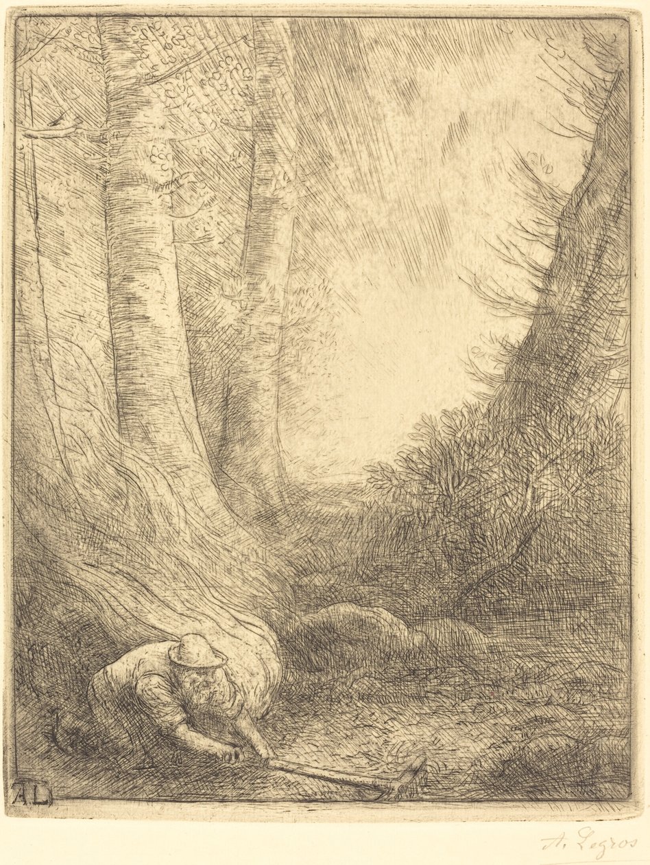 Gras branden door Alphonse Legros