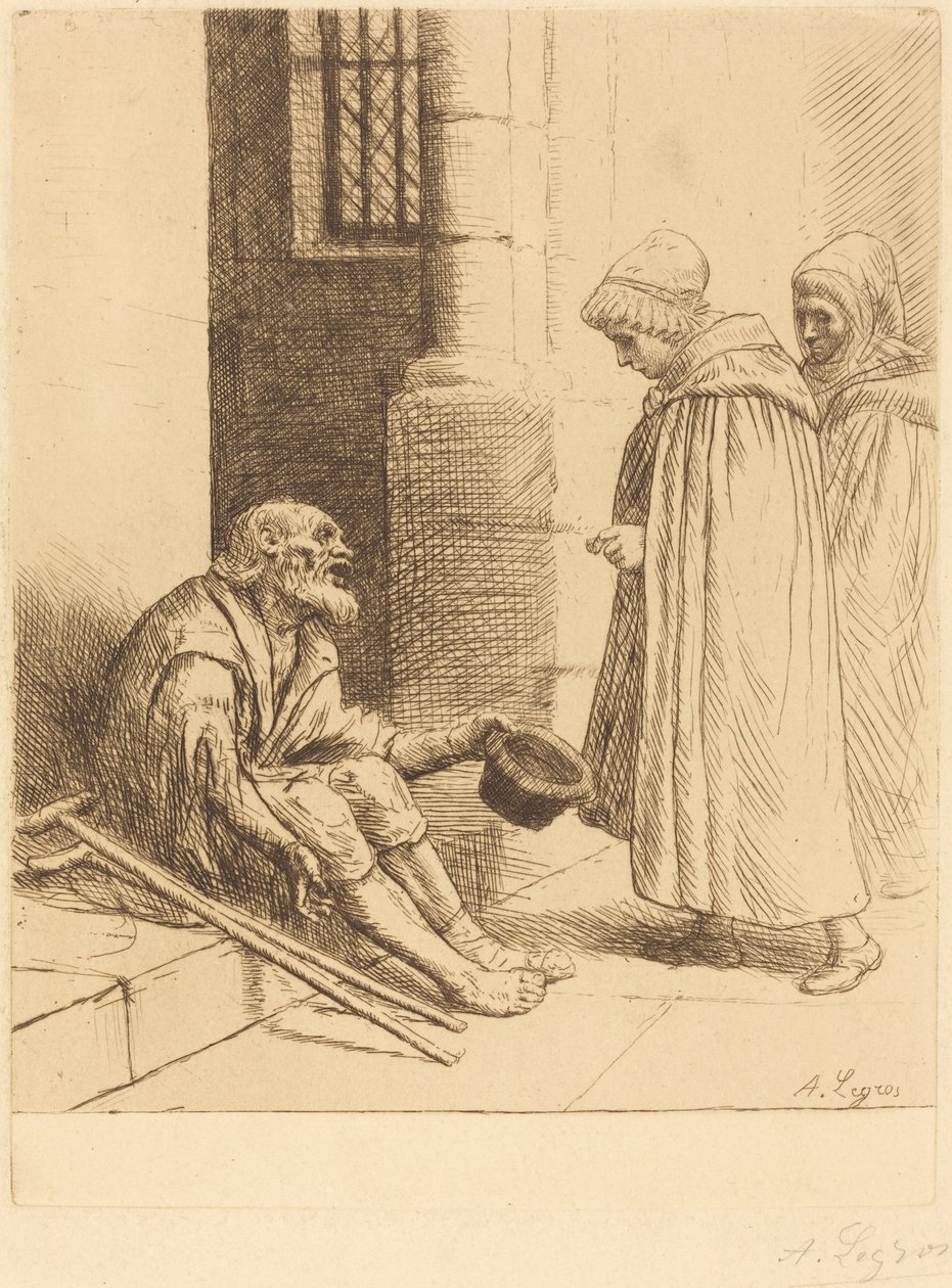 Liefdadigheid door Alphonse Legros