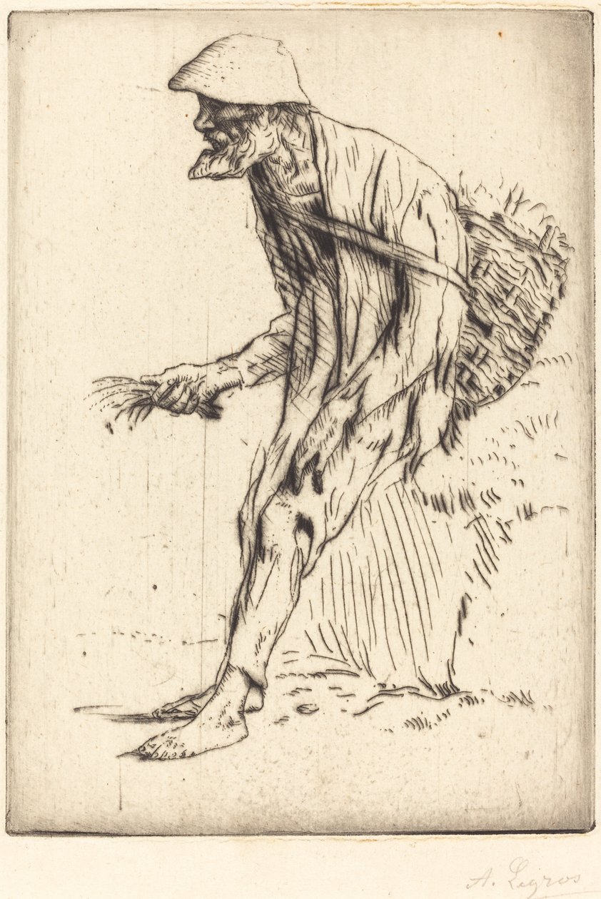 Vogelmuurhandelaar door Alphonse Legros