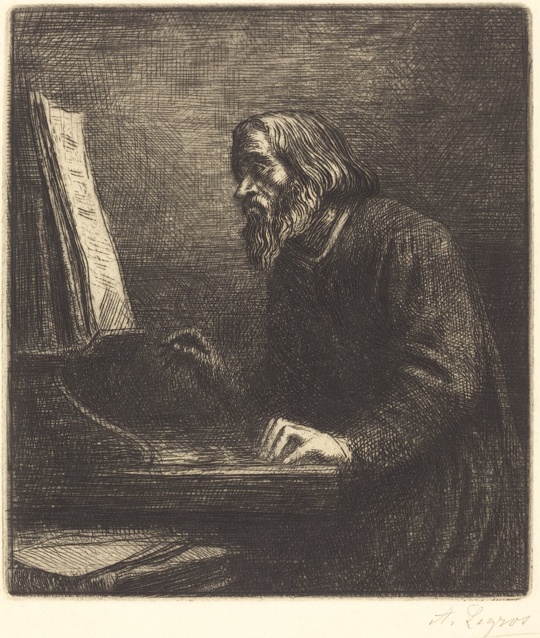 Koorleider (Le maitre de chapelle) door Alphonse Legros