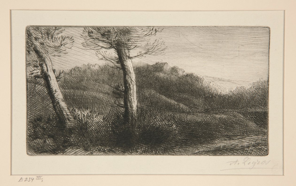 Zonsondergang door Alphonse Legros
