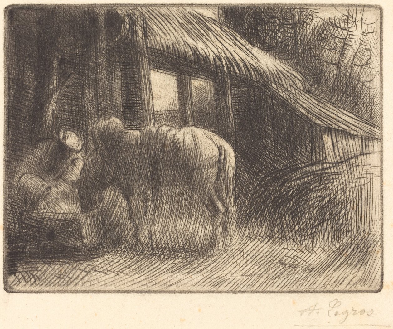 Drinkbak, 2e plaat door Alphonse Legros
