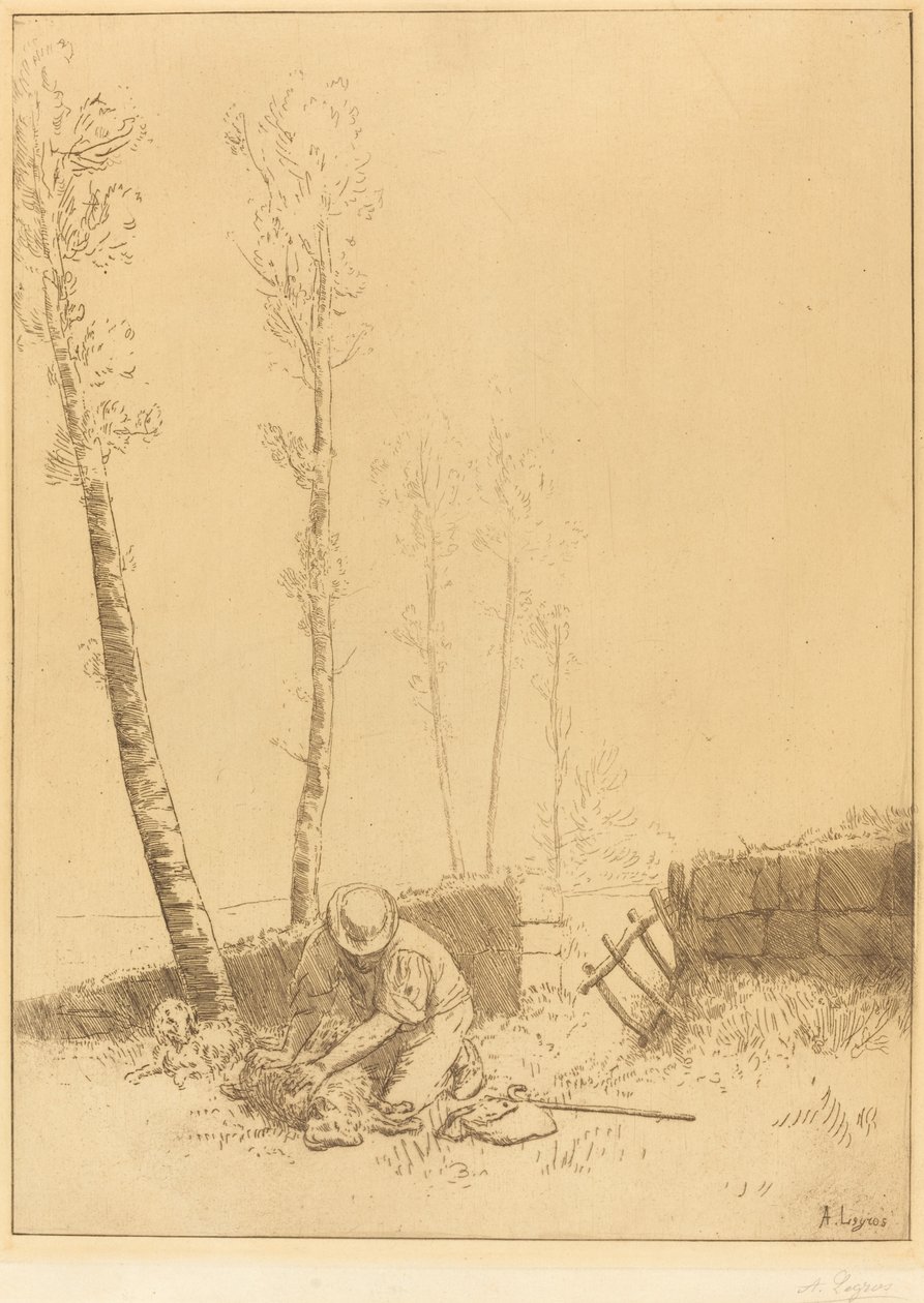 Het vinden van het schaap door Alphonse Legros