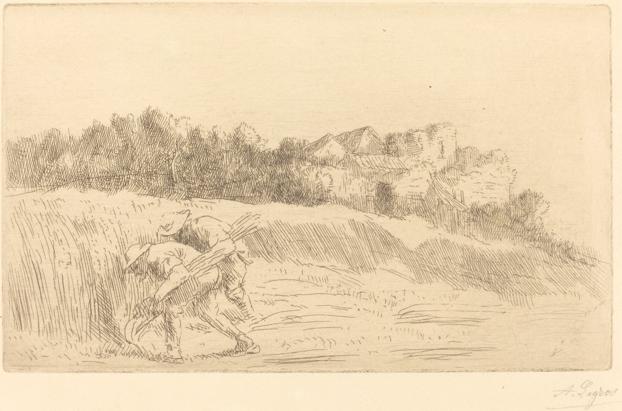 Oogsters door Alphonse Legros