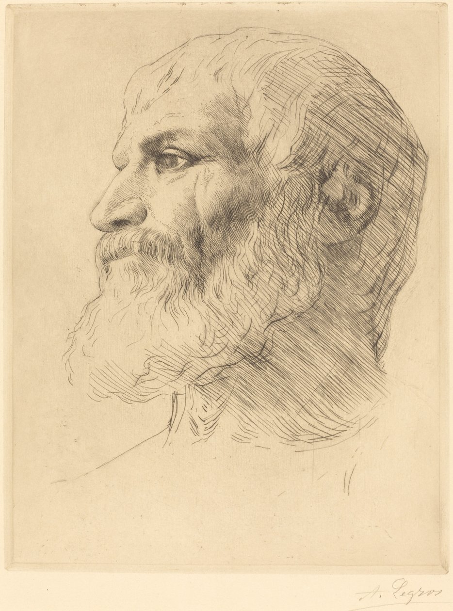 Hoofd van Souliote door Alphonse Legros