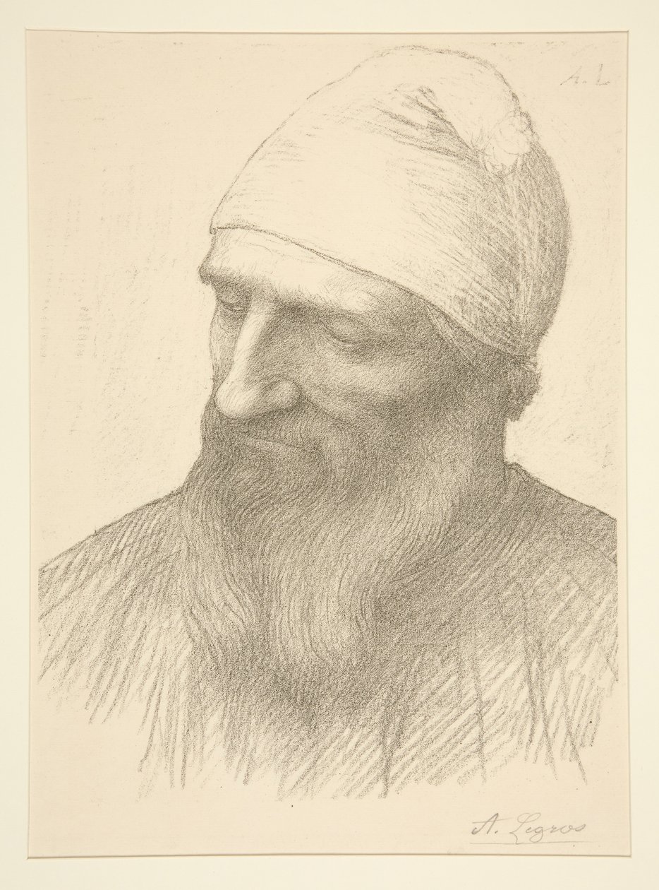 Hoofd van een man door Alphonse Legros