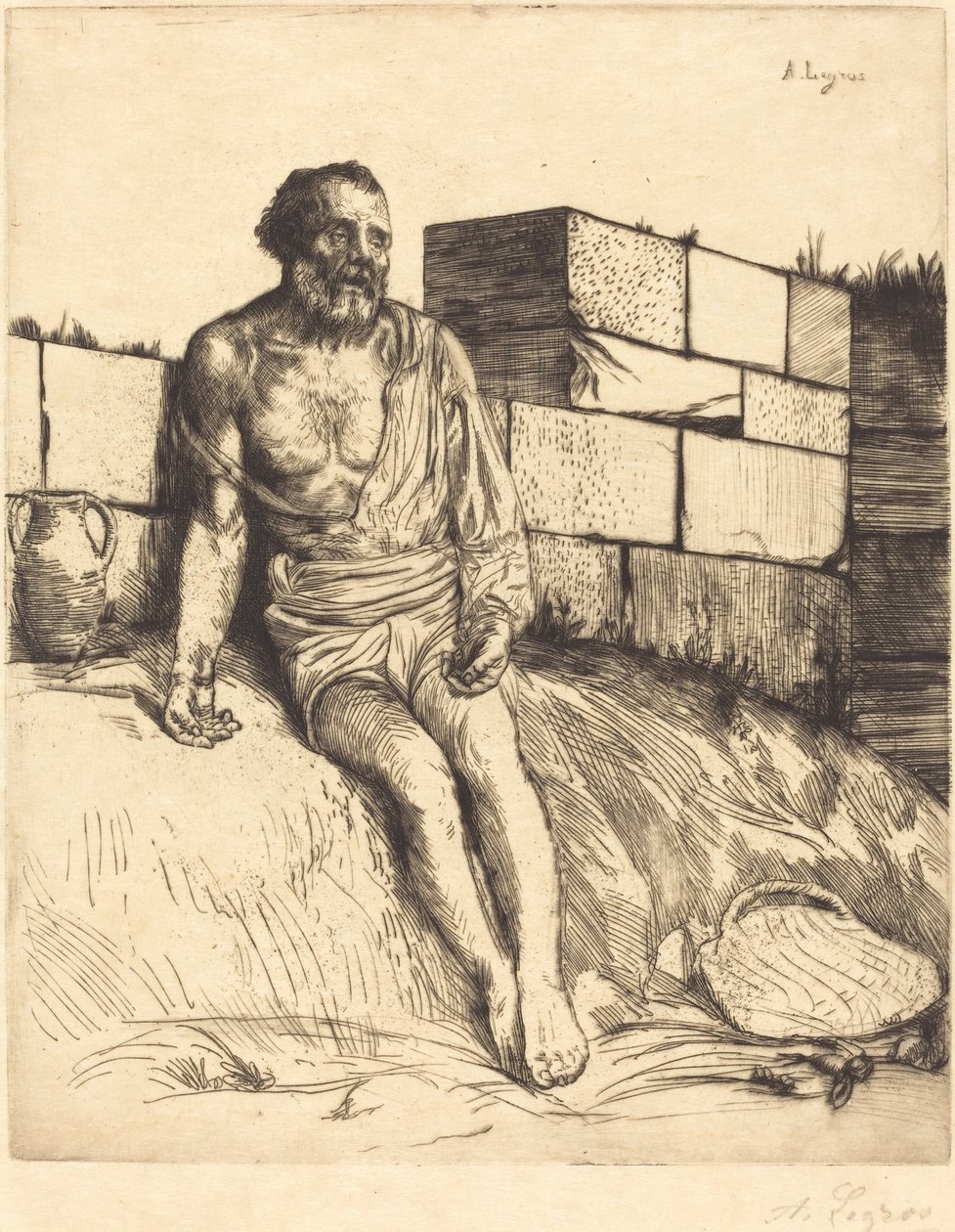 Job, 1e plaat door Alphonse Legros