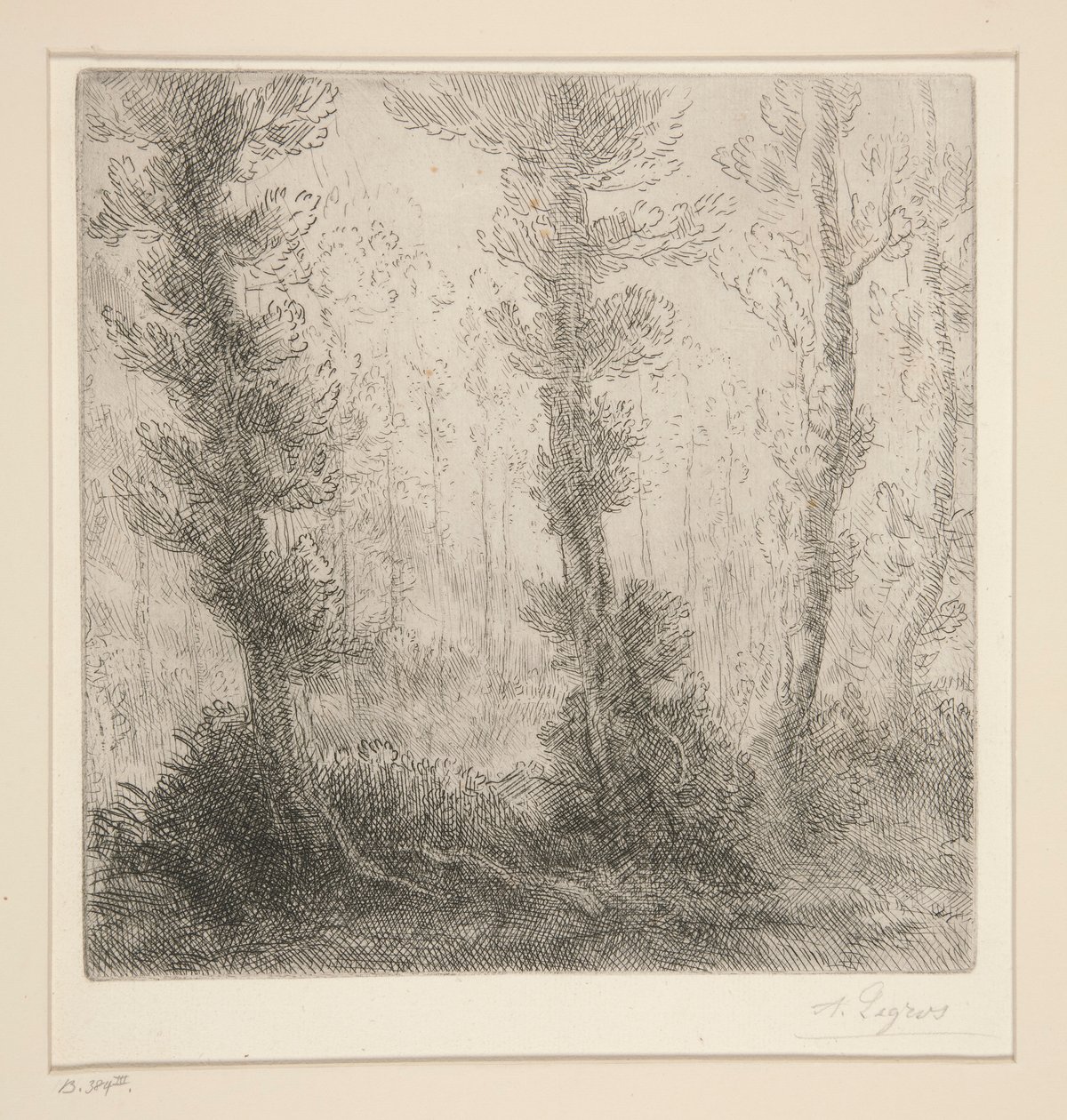 Het Kleine Meer door Alphonse Legros