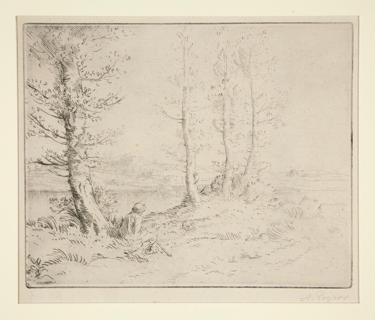 Langs de oever door Alphonse Legros