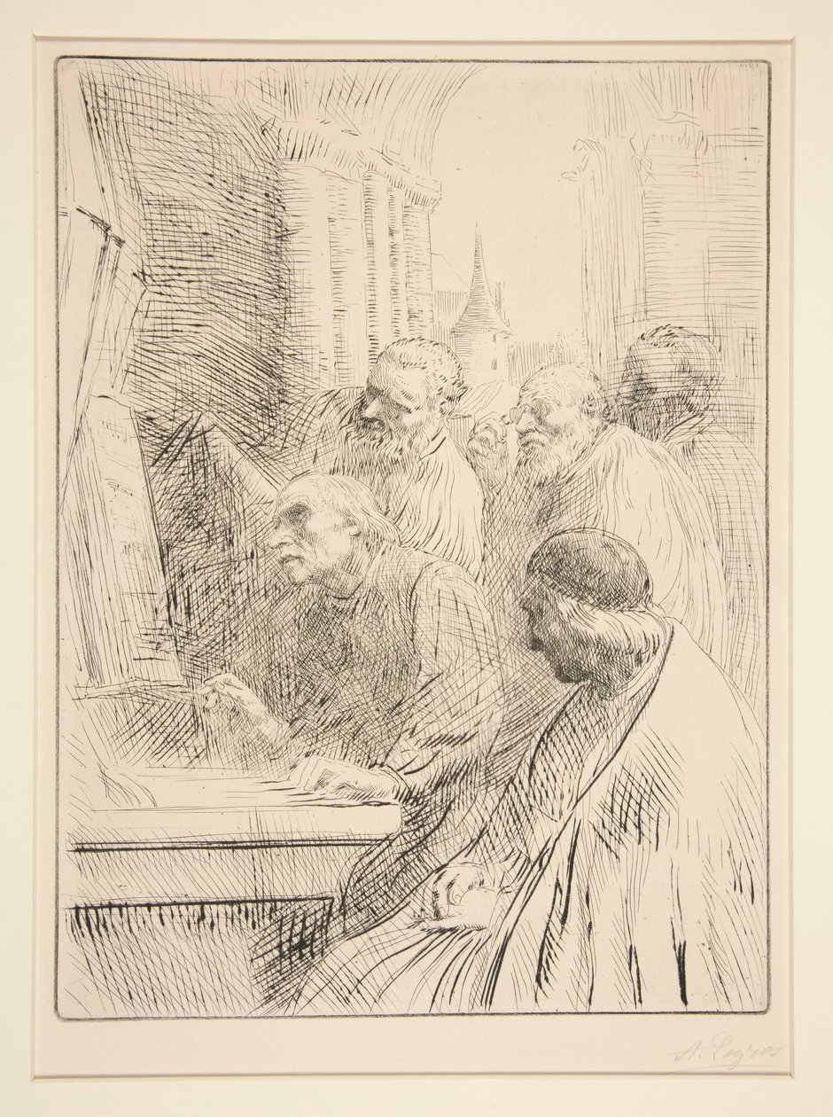 De monniken in L door Alphonse Legros